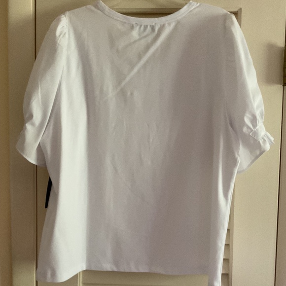 NWT KARL LAGERFELD White Short Sleeve Logo T-Shirt Size US XL - Picture 5 of 7